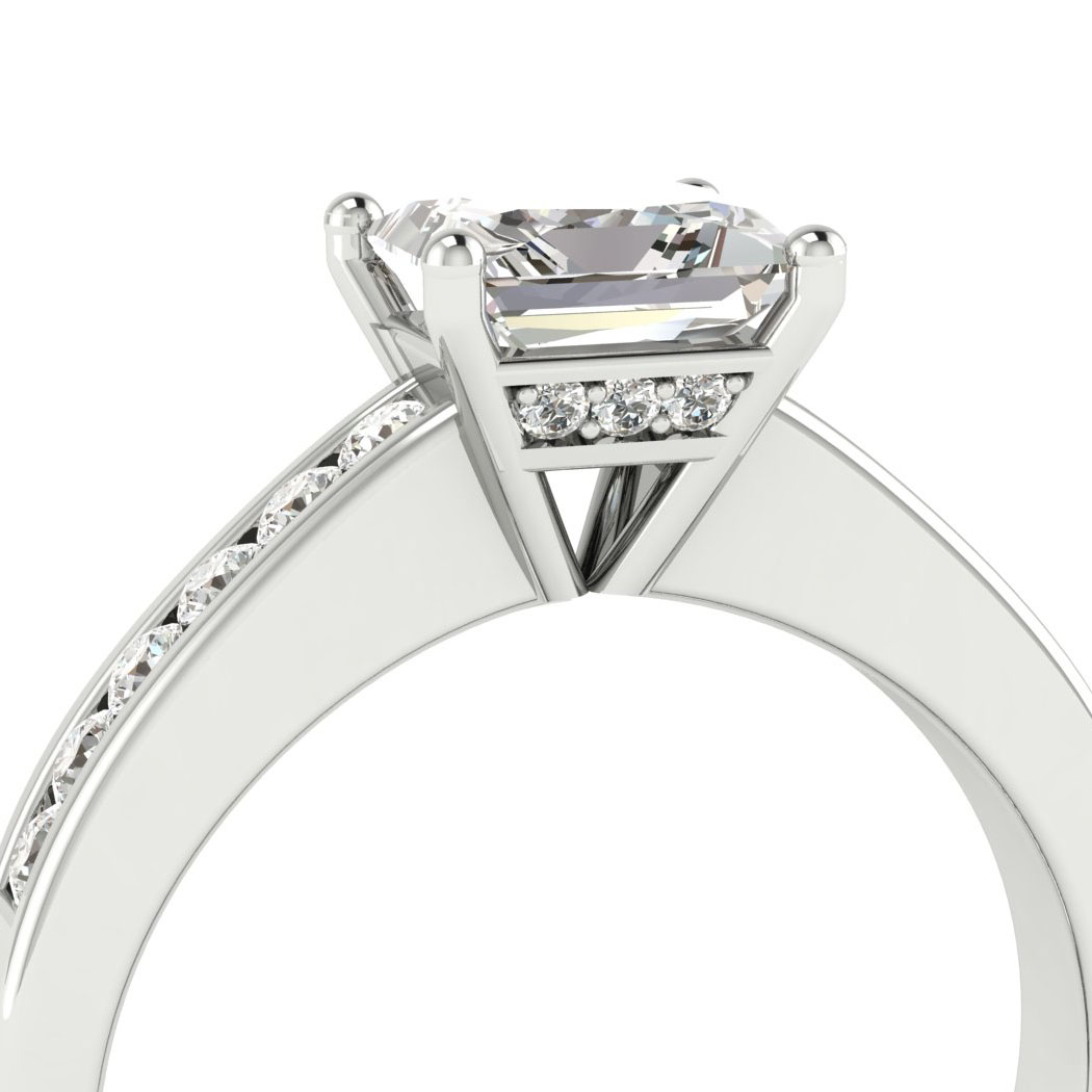 Diamond White Gold Princess Cut Engagement Ring Pharos_image4