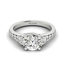 Diamond White Gold Three Stone Engagement Ring Sorento