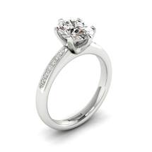 Diamond White Gold Oval Engagement Ring Nymph