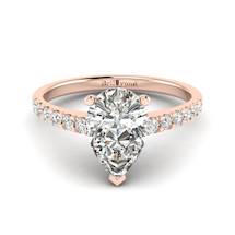 Diamond Rose Gold Solitaire Engagement Ring Hera
