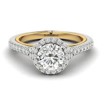 Engagement ring metal - two tone