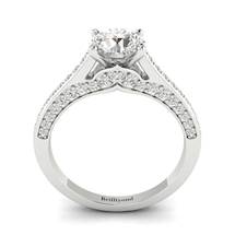 Diamond White Gold Brilliant Cut Engagement Ring Stargate