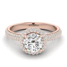 engagement ring metal - rose gold