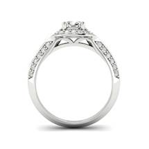 Halo Diamond Engagement Ring Meneka in White Gold 