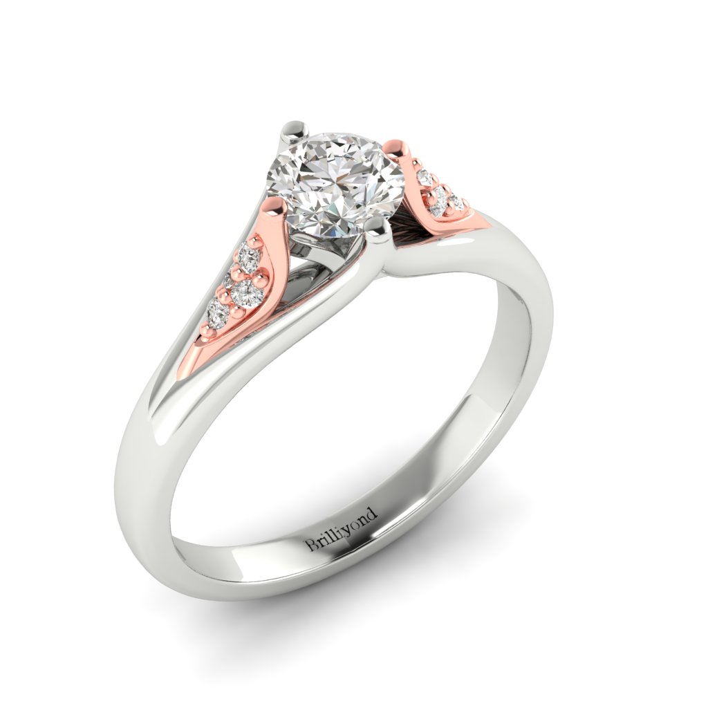 Diamond Vintage Engagement Ring Sutherland in White Gold 