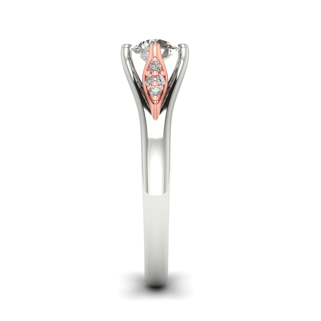 Vintage Diamond Engagement Ring Sutherland in Rose Gold