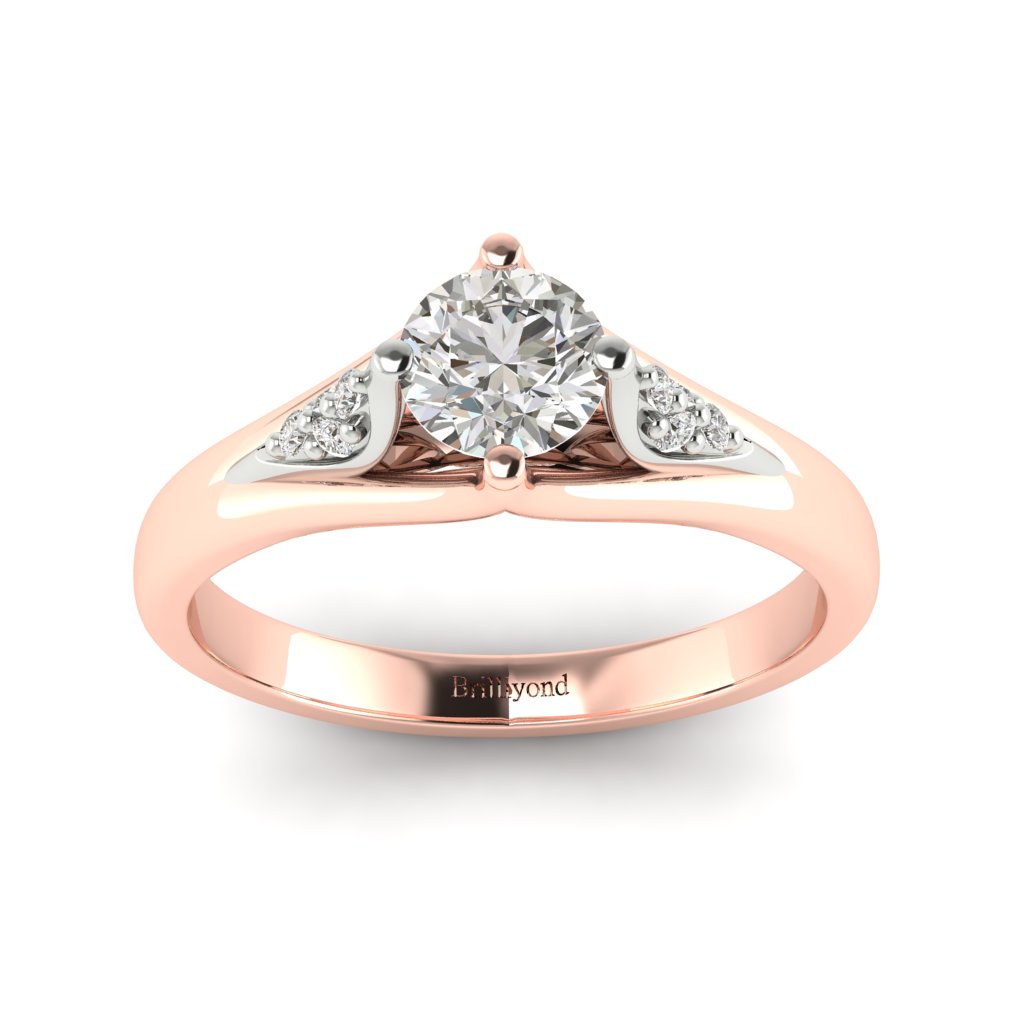 Vintage Diamond Engagement Ring Sutherland in Rose Gold _image3