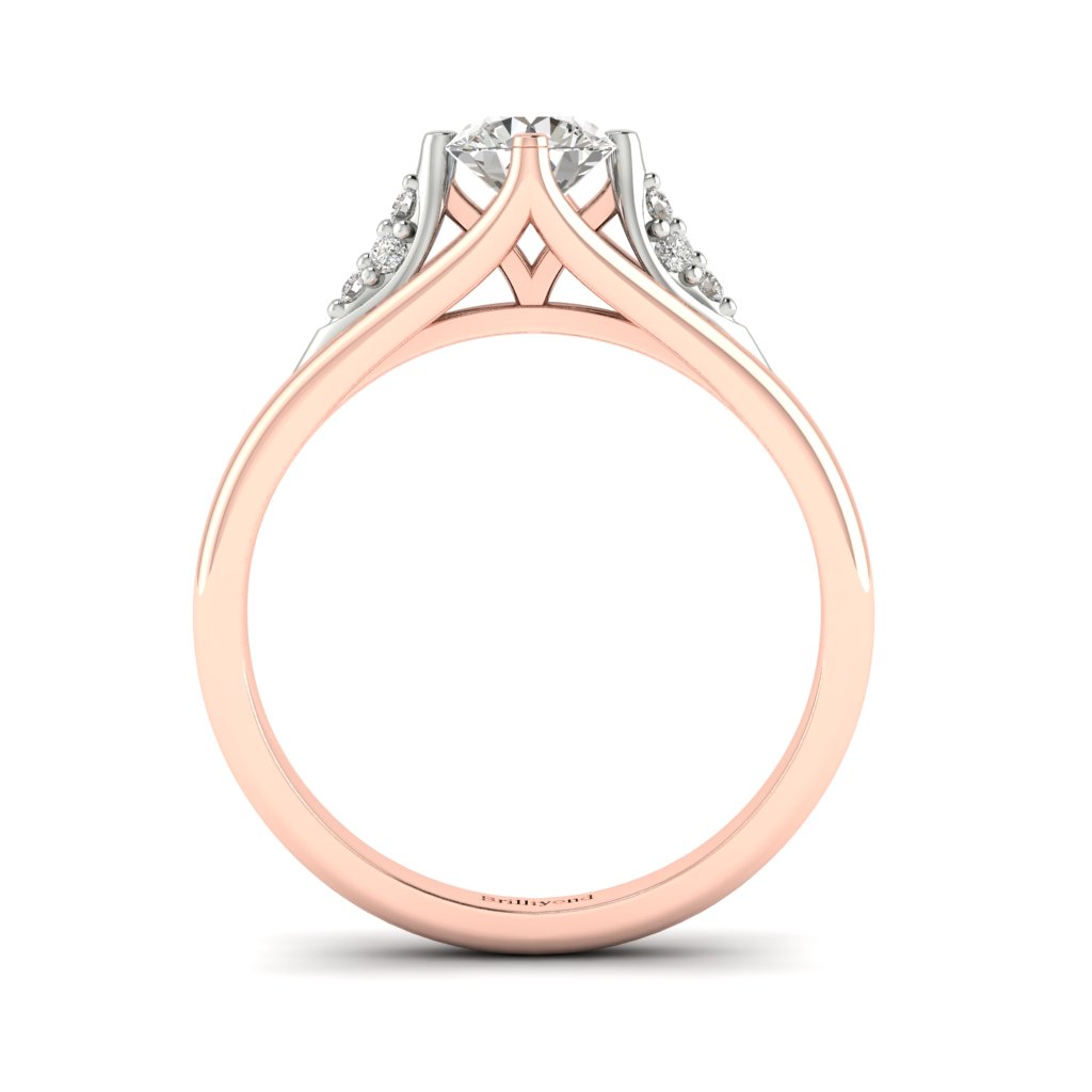 Vintage Diamond Engagement Ring Sutherland in Rose Gold _image4