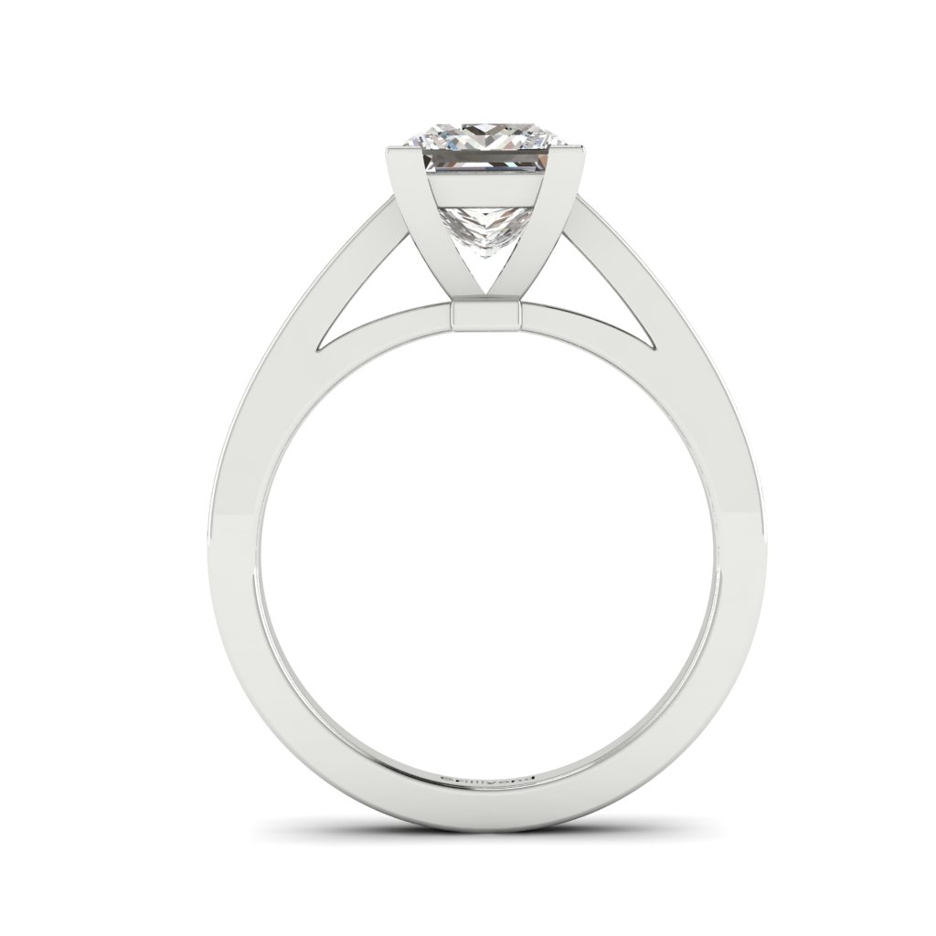 Princess cut Diamond Engagement Ring Volga in Platinum _image3