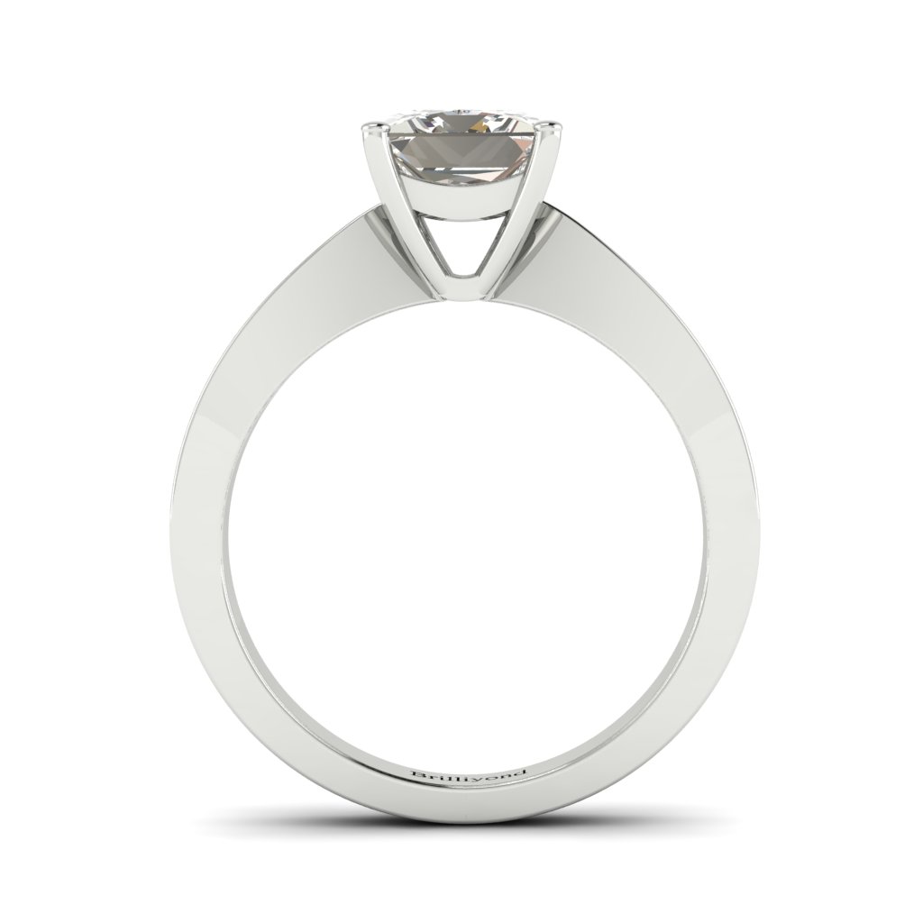 Princess cut Diamond Engagement Ring Vanessa in White Gold _image3