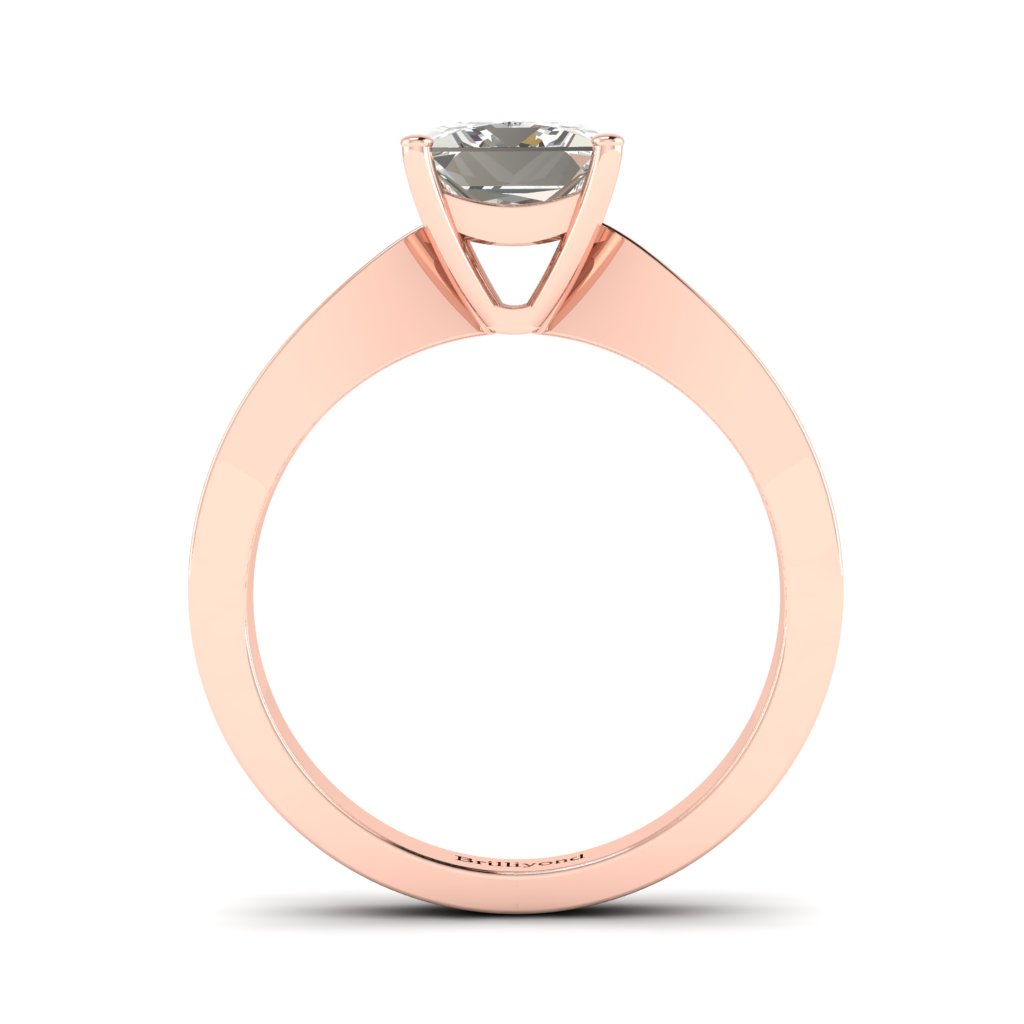 Diamond Princess cut Engagement Ring Vanessa in Rose Gold _image4