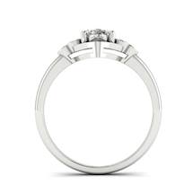 Vintage Diamond Engagement Ring Viola in White Gold 