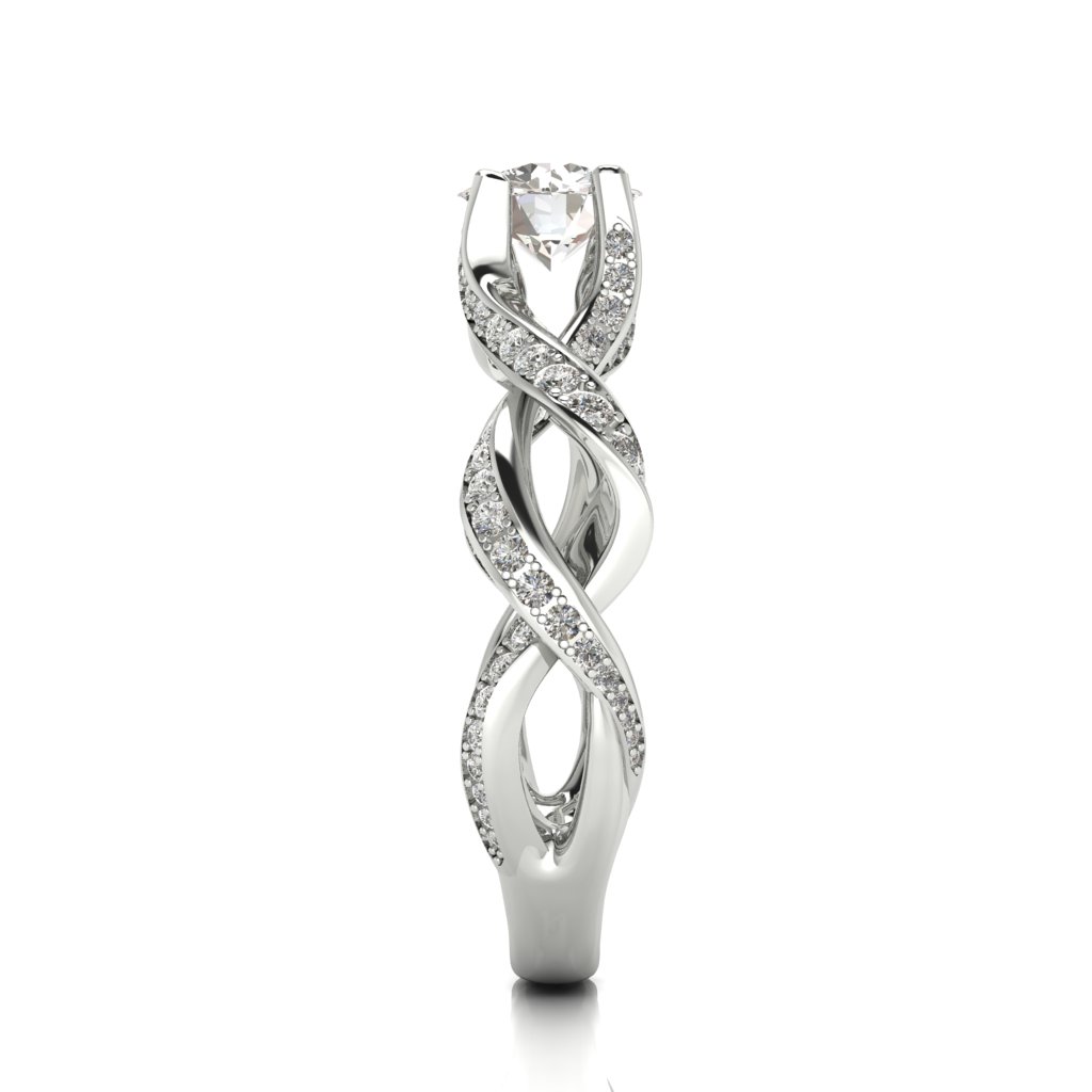 Designer Engagement Ring Florenzia Platinum_image3