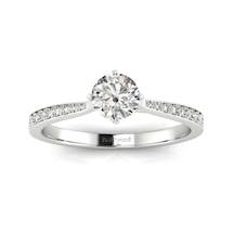 Designer Engagement Ring Freesia White Gold