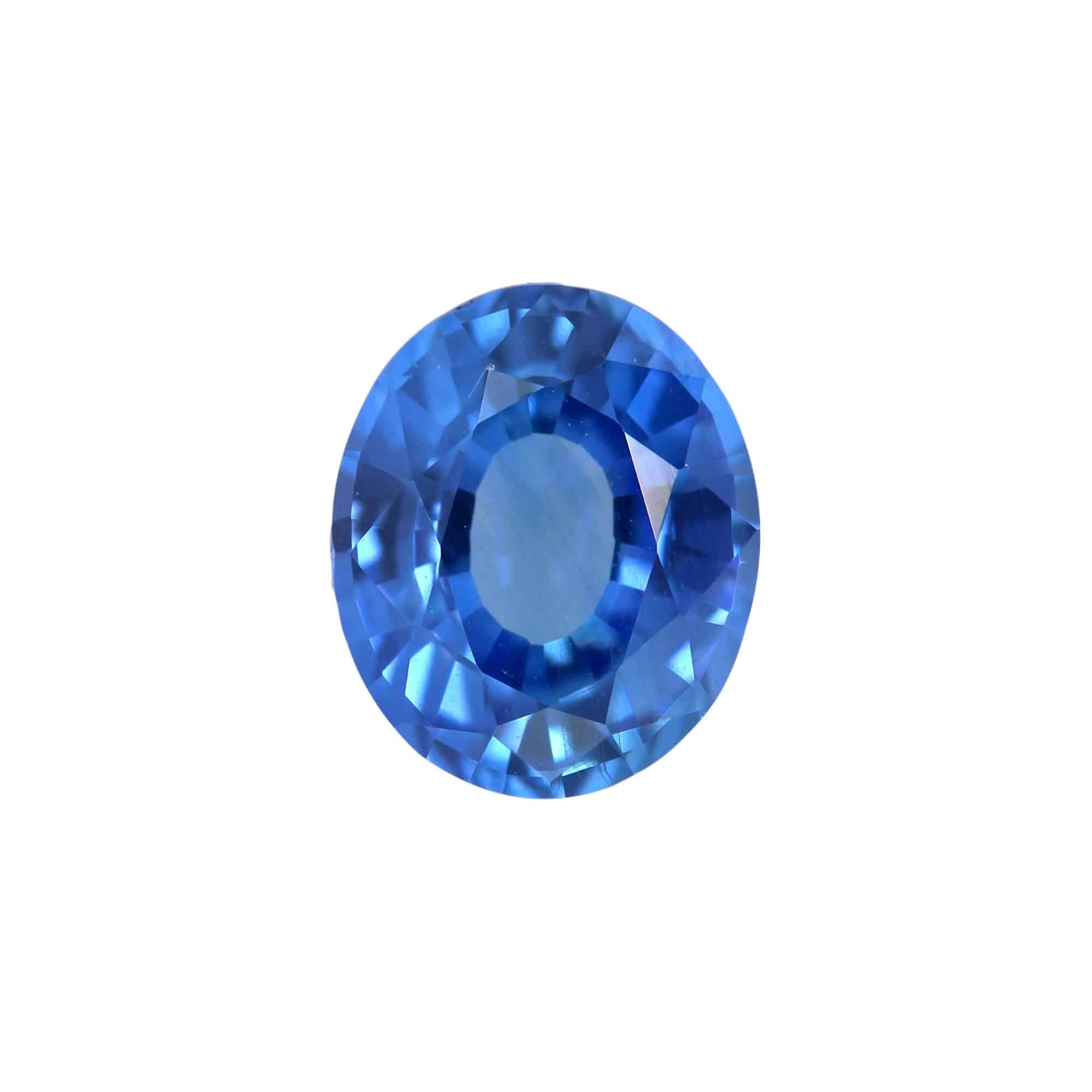 Natural Cornflower Blue Sapphire 1.5ct (7.46X6.23X3.98mm)