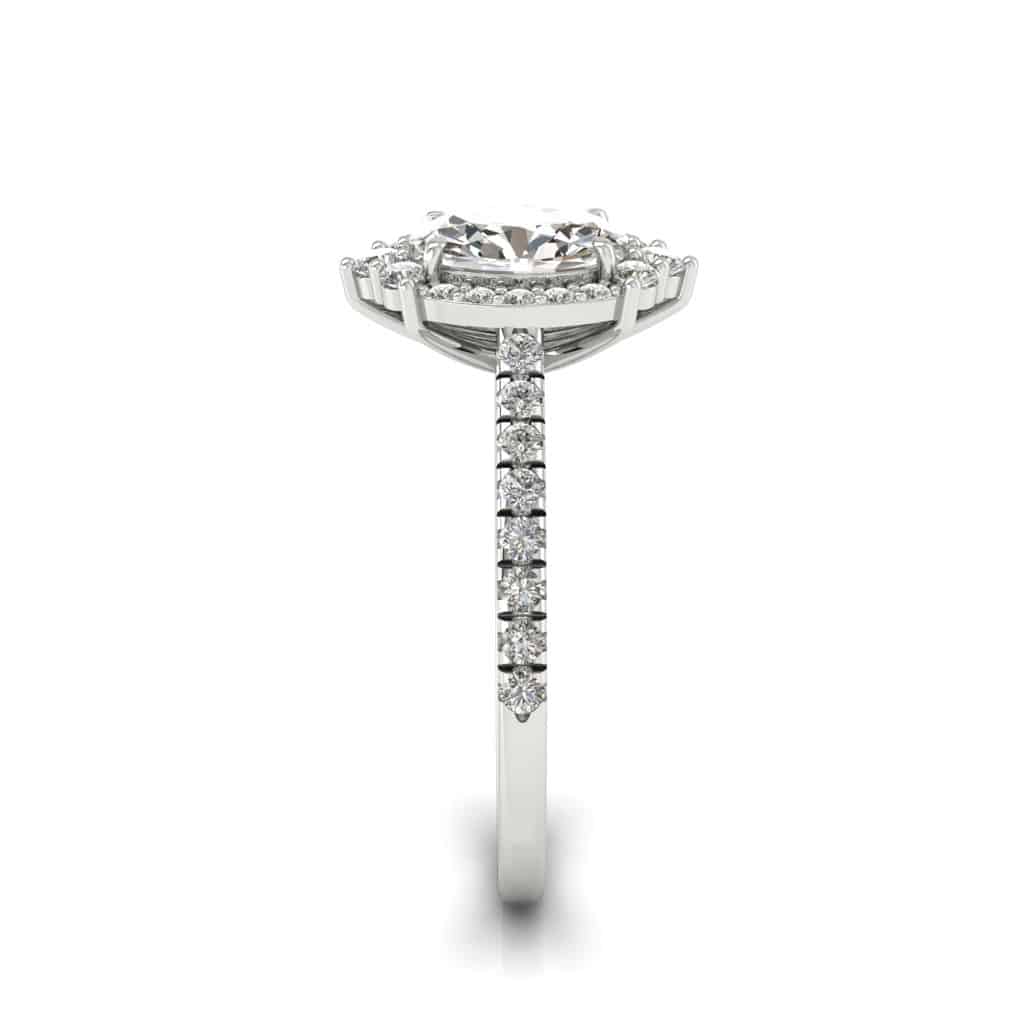 Platinum Diamond Oval Engagement Ring Imperial_image4