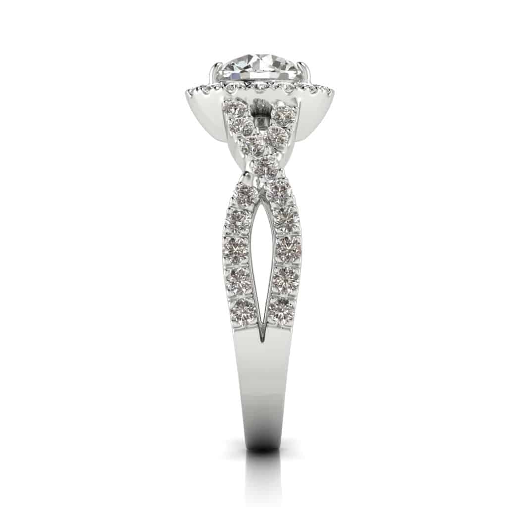 White Gold Diamond Round Engagement Ring Madelyn_image2