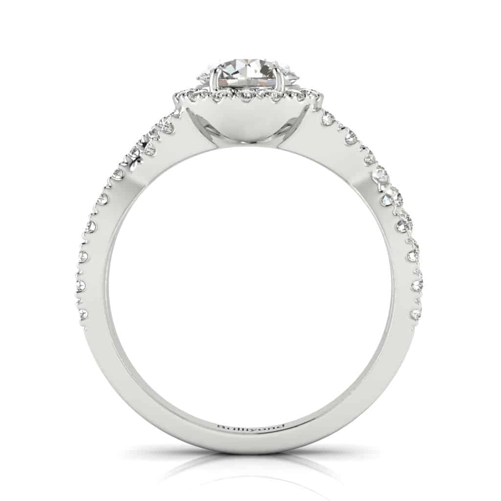 White Gold Diamond Round Engagement Ring Madelyn_image3