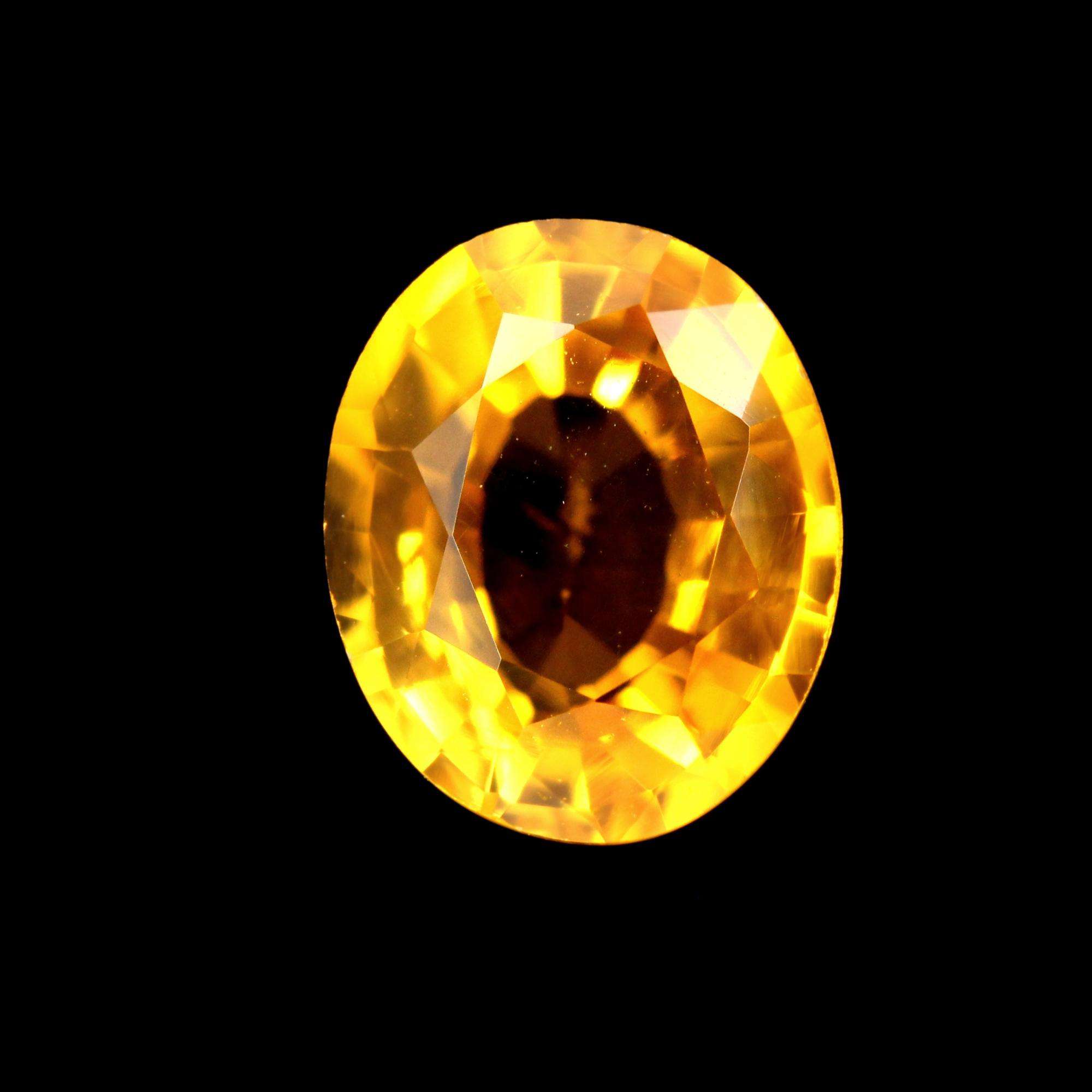 Yellow Sapphire 0.8ct (6.03X4.98X3.14mm) 