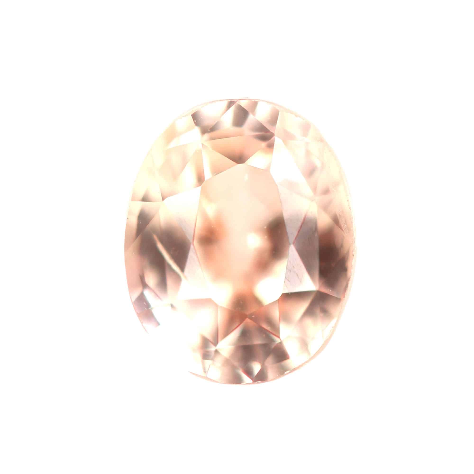 Natural Un-heated Peach Padparadscha Sapphire 0.9 Carat 
