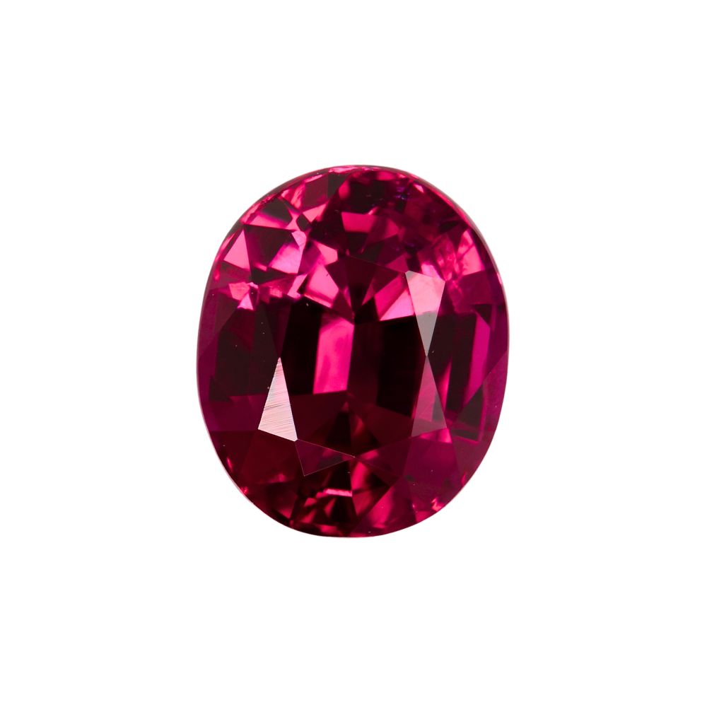 Ruby Engagement Ring with diamond halo baguette sides 1.23ct Natural Ruby_image2