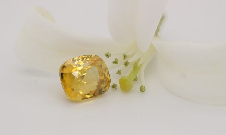 A Yellow Sapphire from Ceylon
