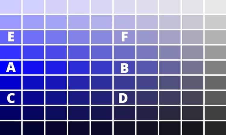 blue sapphire colour palette