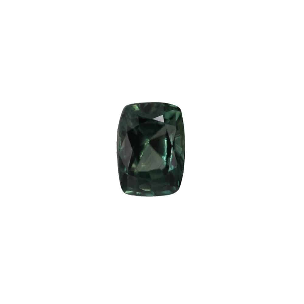 Rectangular cushion green sapphire 0.8ct from Brilliyond