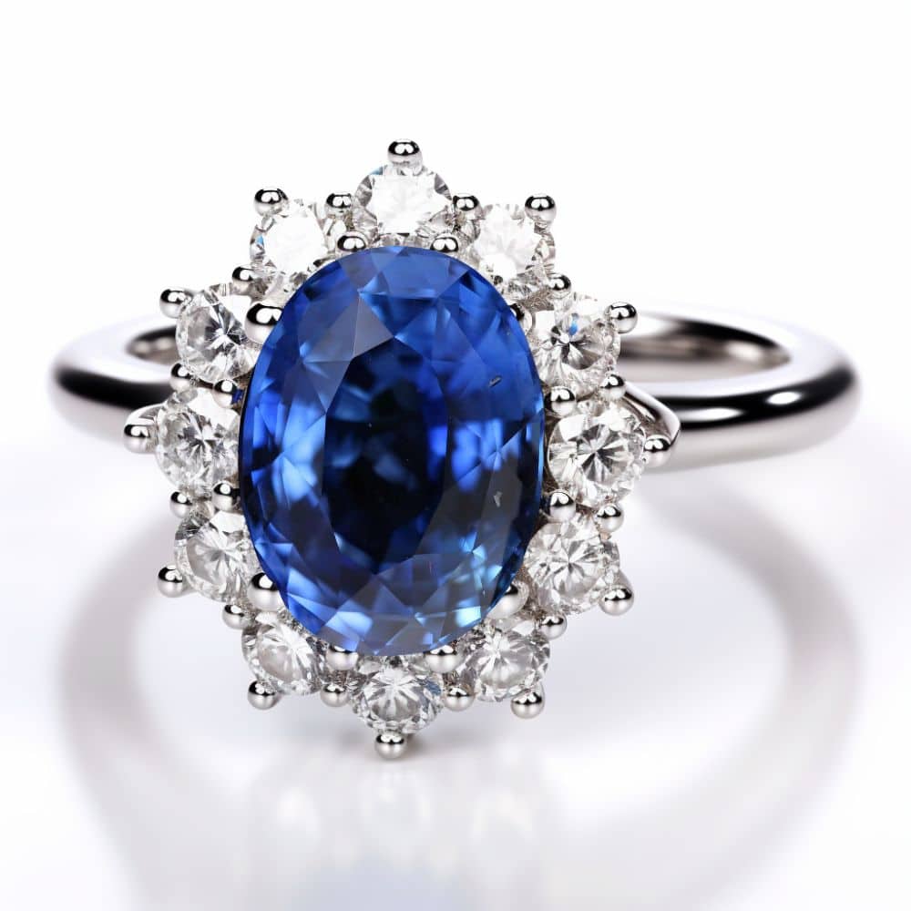 Sapphire Engagement Ring with 3ct Extraordinary Sapphire_image3
