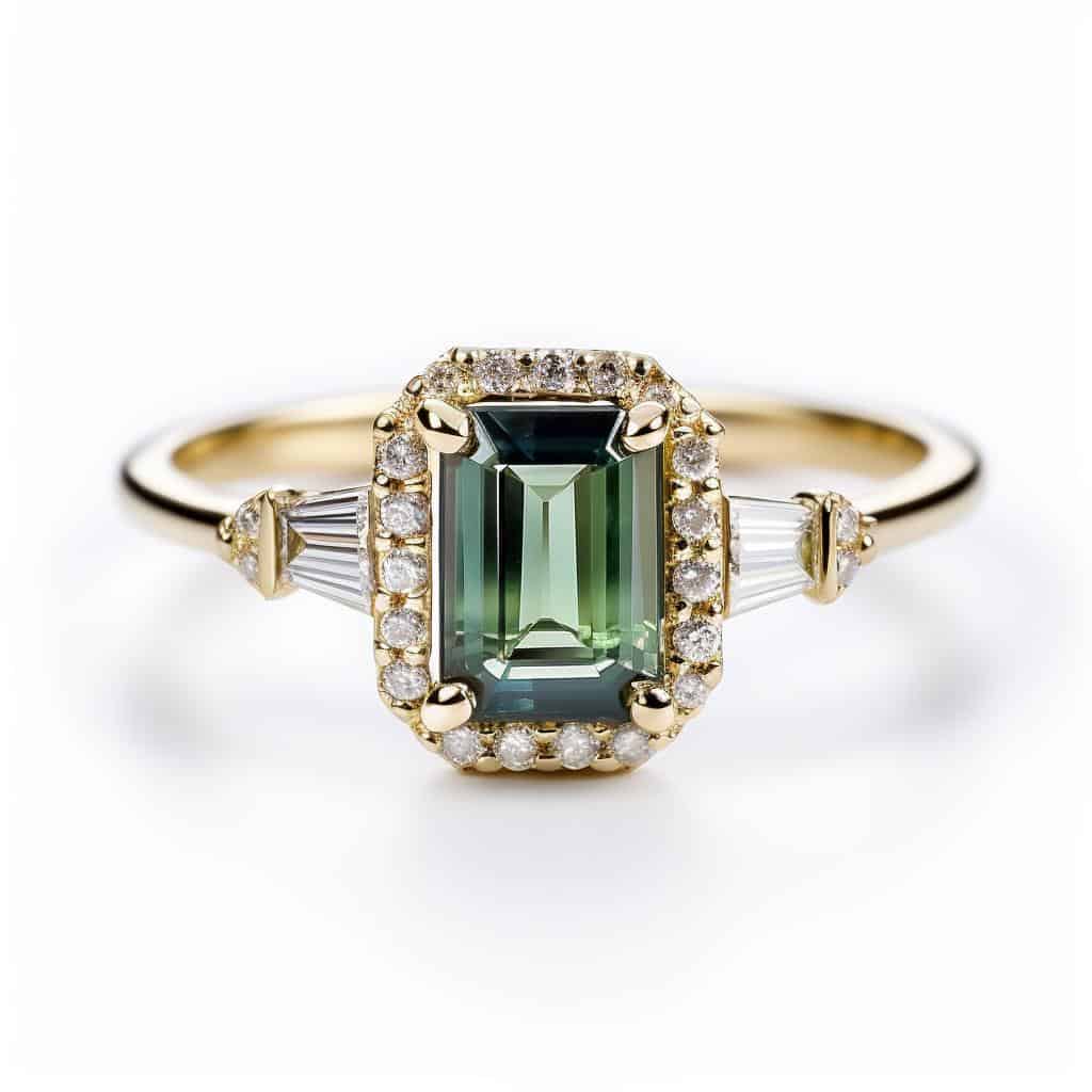 Emerald Cut Sapphire Multi-Stone Engagement Ring 2.0ct Alexis