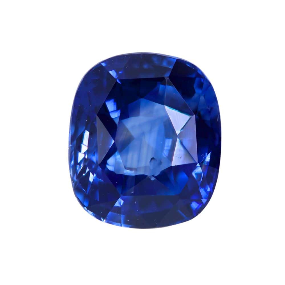 Blue Sapphire Engagement Ring 2ct Vectra in18K White Gold_image2