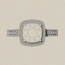 Center stone shape - cushion