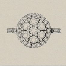 Engagement ring styles - cluster