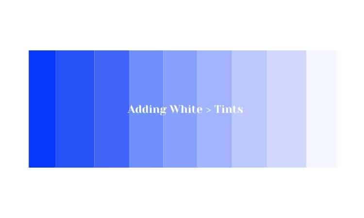 tints of blue