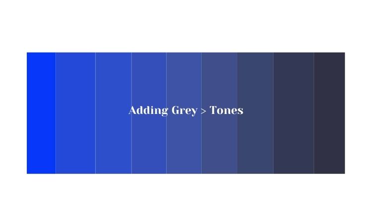 tones of blue