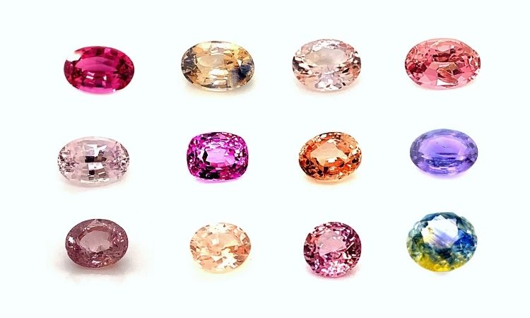 uniqued coloured sapphires