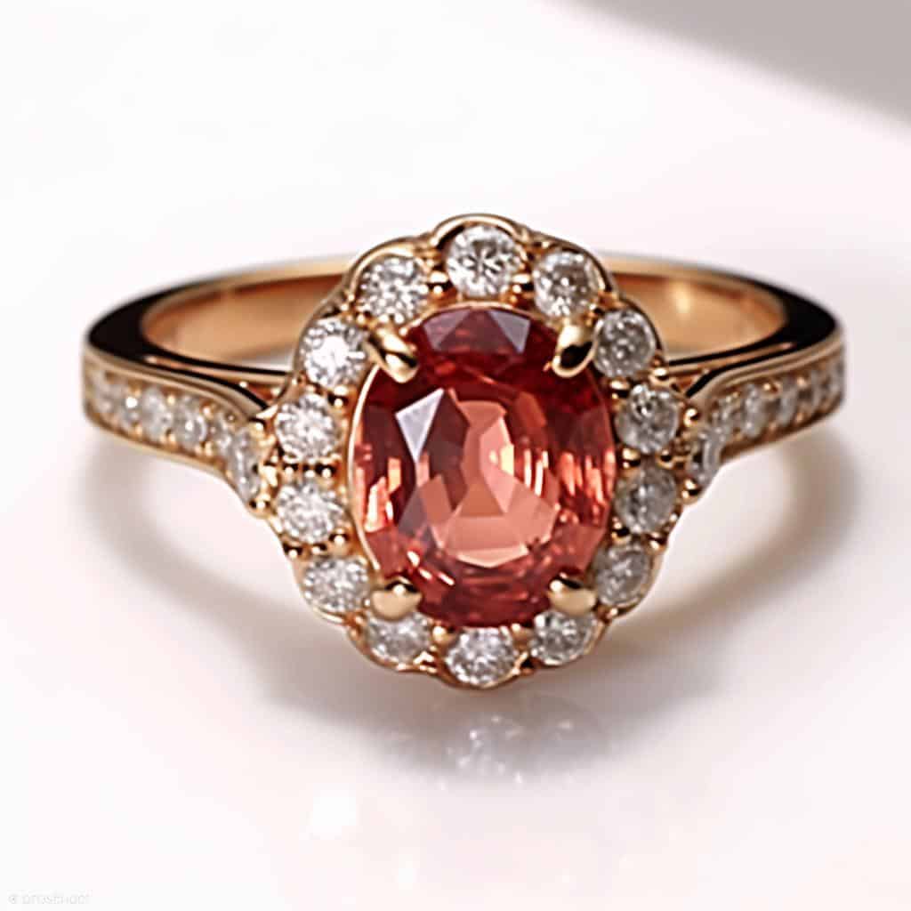 Padparadscha Engagement Ring Eugenie_image1